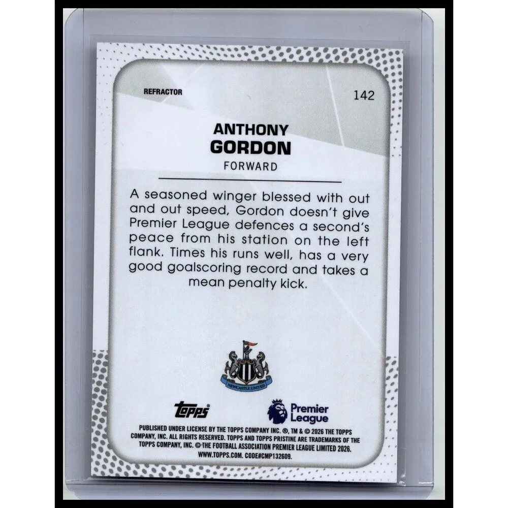 2025-26 Topps Pristine Anthony Gordon NEW refractor 142